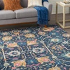 image:imageNourison Home Passion Ivory Multicolor 110 x 210 Area Rug  Easy Clean Non Shedding Bed Room Living Room Dining Room Kitchen 2 x 3Navy