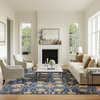 image:imageNourison Home Passion Ivory Multicolor 110 x 210 Area Rug  Easy Clean Non Shedding Bed Room Living Room Dining Room Kitchen 2 x 3Navy