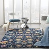 image:imageNourison Home Passion Ivory Multicolor 110 x 210 Area Rug  Easy Clean Non Shedding Bed Room Living Room Dining Room Kitchen 2 x 3Navy
