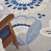 image:imageNourison Home Aloha Blue Grey 9 x 12 Area Rug  Easy Clean Non Shedding Bed Room Living Room Dining Room Kitchen 9 x 12BlueGrey