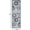 image:imageNourison Home Aloha Blue Grey 9 x 12 Area Rug  Easy Clean Non Shedding Bed Room Living Room Dining Room Kitchen 9 x 12BlueGrey