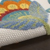 image:imageNourison Home Aloha Blue Grey 9 x 12 Area Rug  Easy Clean Non Shedding Bed Room Living Room Dining Room Kitchen 9 x 12Multi Color