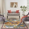 image:imageNourison Home Aloha Blue Grey 9 x 12 Area Rug  Easy Clean Non Shedding Bed Room Living Room Dining Room Kitchen 9 x 12Multi Color