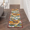 image:imageNourison Home Aloha Blue Grey 9 x 12 Area Rug  Easy Clean Non Shedding Bed Room Living Room Dining Room Kitchen 9 x 12Multi Color