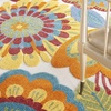 image:imageNourison Home Aloha Blue Grey 9 x 12 Area Rug  Easy Clean Non Shedding Bed Room Living Room Dining Room Kitchen 9 x 12Multi Color