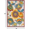 image:imageNourison Home Aloha Blue Grey 9 x 12 Area Rug  Easy Clean Non Shedding Bed Room Living Room Dining Room Kitchen 9 x 12Multi Color