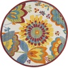 image:imageNourison Home Aloha Blue Grey 9 x 12 Area Rug  Easy Clean Non Shedding Bed Room Living Room Dining Room Kitchen 9 x 12Multi Color
