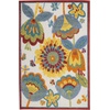 image:imageNourison Home Aloha Blue Grey 9 x 12 Area Rug  Easy Clean Non Shedding Bed Room Living Room Dining Room Kitchen 9 x 12Multi Color