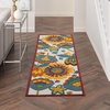 image:imageNourison Home Aloha Blue Grey 9 x 12 Area Rug  Easy Clean Non Shedding Bed Room Living Room Dining Room Kitchen 9 x 12Multi Color