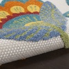 image:imageNourison Home Aloha Blue Grey 9 x 12 Area Rug  Easy Clean Non Shedding Bed Room Living Room Dining Room Kitchen 9 x 12Multi Color
