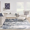 image:imageNourison Home American Manor Modern amp Contemporary BlueIvory 9 x 12 Area Rug Easy Cleaning Non Shedding Bed Room Living Room Dining Room Kitchen 9x12Blue Ivory