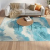 image:imageNourison Home Color Splash Ivory Blue 53 x 73 Area Rug  Easy Clean Non Shedding Bed Room Living Room Dining Room Kitchen 5 x 7Ivory Blue