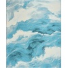 image:imageNourison Home Color Splash Ivory Blue 53 x 73 Area Rug  Easy Clean Non Shedding Bed Room Living Room Dining Room Kitchen 5 x 7Ivory Blue