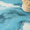 image:imageNourison Home Color Splash Ivory Blue 53 x 73 Area Rug  Easy Clean Non Shedding Bed Room Living Room Dining Room Kitchen 5 x 7Ivory Blue