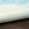 image:imageNourison Home Color Splash Ivory Blue 53 x 73 Area Rug  Easy Clean Non Shedding Bed Room Living Room Dining Room Kitchen 5 x 7Ivory Blue