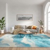 image:imageNourison Home Color Splash Ivory Blue 53 x 73 Area Rug  Easy Clean Non Shedding Bed Room Living Room Dining Room Kitchen 5 x 7Ivory Blue