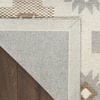 image:imageNourison Home Copenhagen Ivory Navy 5 x 7 Area Rug  Easy Clean Non Shedding Bed Room Living Room Dining Room Kitchen 5 x 7Ivory Beige