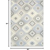 image:imageNourison Home Copenhagen Ivory Navy 5 x 7 Area Rug  Easy Clean Non Shedding Bed Room Living Room Dining Room Kitchen 5 x 7Ivory Blue