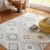 image:imageNourison Home Copenhagen Ivory Navy 5 x 7 Area Rug  Easy Clean Non Shedding Bed Room Living Room Dining Room Kitchen 5 x 7Ivory Blue