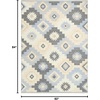 image:imageNourison Home Copenhagen Ivory Navy 5 x 7 Area Rug  Easy Clean Non Shedding Bed Room Living Room Dining Room Kitchen 5 x 7Ivory Navy