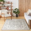 image:imageNourison Home Desert Mirage Charcoal Ivory 53 x 73 Area Rug  Easy Clean Non Shedding Bed Room Living Room Dining Room Kitchen 5 x 7Charcoal Ivory