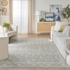 image:imageNourison Home Desert Mirage Charcoal Ivory 53 x 73 Area Rug  Easy Clean Non Shedding Bed Room Living Room Dining Room Kitchen 5 x 7Light Green