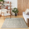 image:imageNourison Home Desert Mirage Charcoal Ivory 53 x 73 Area Rug  Easy Clean Non Shedding Bed Room Living Room Dining Room Kitchen 5 x 7Light Green