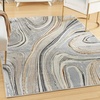 image:imageNourison Home Glam Modern Grey Gold 9 x 12 Area Rug Easy Cleaning NonShedding Bed Room Living Room Dining Room Kitchen 9x12Grey Gold