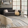 image:imageNourison Home Glam Modern Grey Gold 9 x 12 Area Rug Easy Cleaning NonShedding Bed Room Living Room Dining Room Kitchen 9x12Grey Gold
