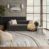 image:imageNourison Home Glam Modern Grey Gold 9 x 12 Area Rug Easy Cleaning NonShedding Bed Room Living Room Dining Room Kitchen 9x12Grey Gold