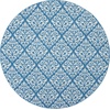 image:imageNourison Home Grafix White Blue 53 x Round Area Rug  Easy Clean Non Shedding Bed Room Living Room Dining Room Kitchen 5 x RoundBlue