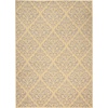 image:imageNourison Home Grafix White Blue 53 x Round Area Rug  Easy Clean Non Shedding Bed Room Living Room Dining Room Kitchen 5 x RoundCream