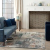 image:imageNourison Home Ludlow Modern GreyMulti 9 x 12 Area Rug Easy Clean Non Shedding Bed Room Living Room Dining Room Kitchen 9x1253 X 73