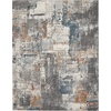 image:imageNourison Home Ludlow Modern GreyMulti 9 x 12 Area Rug Easy Clean Non Shedding Bed Room Living Room Dining Room Kitchen 9x12710 X 910