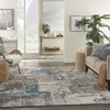 image:imageNourison Home Ludlow Modern GreyMulti 9 x 12 Area Rug Easy Clean Non Shedding Bed Room Living Room Dining Room Kitchen 9x12710 X 910