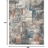 image:imageNourison Home Ludlow Modern GreyMulti 9 x 12 Area Rug Easy Clean Non Shedding Bed Room Living Room Dining Room Kitchen 9x129 X 12