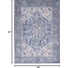 image:imageNourison Home New Concept Washables Navy Ivory 53 x 73 Area Rug  Easy Clean Non Shedding Bed Room Living Room Dining Room Kitchen 5 x 7