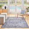 image:imageNourison Home New Concept Washables Navy Ivory 53 x 73 Area Rug  Easy Clean Non Shedding Bed Room Living Room Dining Room Kitchen 5 x 7