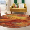 image:imageNourison Home Nourison Essentials Flame 9 x 12 Area Rug  Easy Clean Non Shedding Bed Room Living Room Dining Room Kitchen 9 x 12Flame