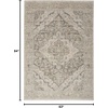 image:imageNourison Home Nyle Ivory Taupe 53 x 710 Area Rug  Easy Clean Non Shedding Bed Room Living Room Dining Room Kitchen 5 x 8