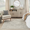 image:imageNourison Home Nyle Ivory Taupe 53 x 710 Area Rug  Easy Clean Non Shedding Bed Room Living Room Dining Room Kitchen 5 x 8