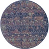 image:imageNourison Home Global Vintage Moroccan NavyMulticolor 6 x Round Area Rug Easy Cleaning Non Shedding Bed Room Living Room Dining Room Kitchen 6 Round