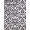 image:imageNourison Home Grafix Damask WhiteBlue 7 x 10 Area rug Easy cleaning Non Shedding Bed Room Living Room Dining Room Kitchen 7x10