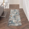 image:imageNourison Home Ludlow Modern GreyMulti 9 x 12 Area Rug Easy Clean Non Shedding Bed Room Living Room Dining Room Kitchen 9x1222 X 76