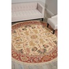 image:imageNourison Home Nourmak Vintage Light Gold 8 x ROUND Area Rug Easy Cleaning Non Shedding Bed Room Living Room Dining Room Kitchen 8 RoundLight Gold