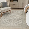 image:imageNourison Home Nyle Ivory Taupe 53 x 710 Area Rug  Easy Clean Non Shedding Bed Room Living Room Dining Room Kitchen 5 x 8