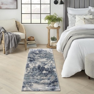 image:imageNourison Home American Manor Modern amp Contemporary BlueIvory 9 x 12 Area Rug Easy Cleaning Non Shedding Bed Room Living Room Dining Room Kitchen 9x12Blue Ivory