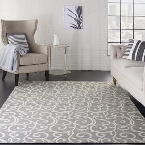 image:imageNourison Home Grafix Grey 710 x 910 Area Rug  Easy Clean Non Shedding Bed Room Living Room Dining Room Kitchen 8 x 10Grey