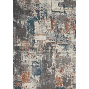 image:imageNourison Home Ludlow Modern GreyMulti 9 x 12 Area Rug Easy Clean Non Shedding Bed Room Living Room Dining Room Kitchen 9x1253 X 73