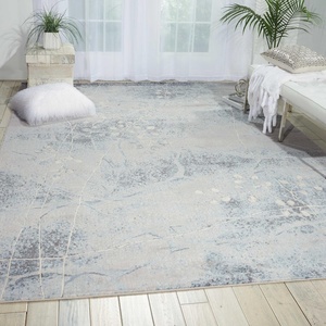 image:imageNourison Home Somerset Latte 2 x 59 Area Rug  Easy Clean Non Shedding Bed Room Living Room Dining Room Kitchen 6 RunnerSilverBlue